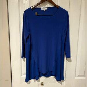 Chaus Vibrant Blue Blouse
